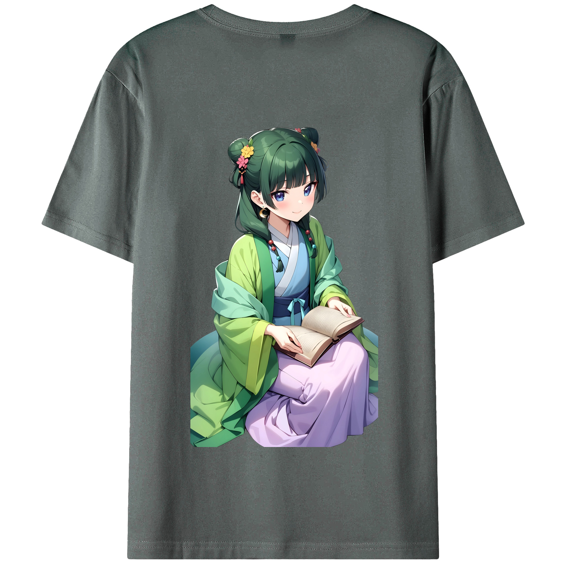 （画像用） 薬屋のひとりごと The Apothecary Diaries 綿100％半袖Tシャツ（背面プリント）